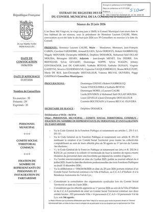 CM 25-06-26 05 CST Fixation du Nombre de représentants
