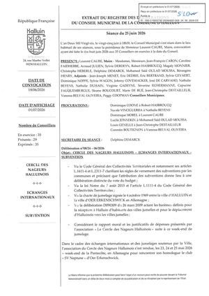 CM 25-06-26 08 Cercle des Nageurs Halluinois subvention