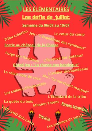 Programme été 2026 du Centre de loisirs