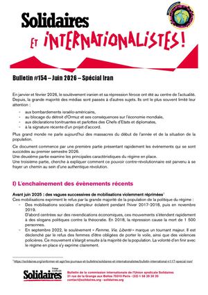 2026 06 #155 Bulletin Spécial Iran