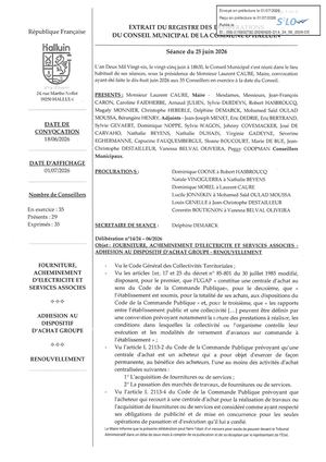 CM 25-06-26 14 Fournitures Et Acheminement électricité