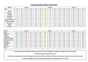 00 Horaires Des Deux Lignes