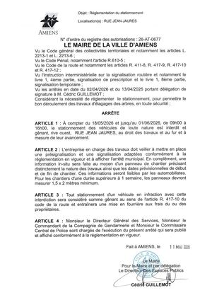 26 AT 0677  Réglementation Du Stationnement Rue Jean Jaures Passage Strock Et Quai De L'écluse Du 17 08 2026 Au 15 09 2026  - Publiée Le 02 07 2026