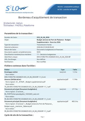 CM 25-06-26 D23 Bordereau Acquittement