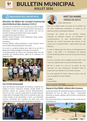 Bulletin Municipal N°21 Juillet 2026