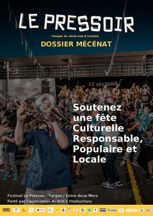 Plaquette Mécénat Tout Public Le Pressoir Pdf