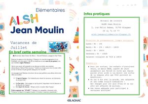 ALSH JEAN MOULIN - JUILLET ELEM
