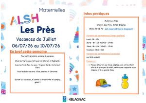 ALSH LES PRES - JUILLET MATER