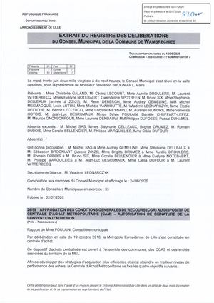 26 59 Adhésion Au Dispositif De Centrale D'achat Métropolitaine