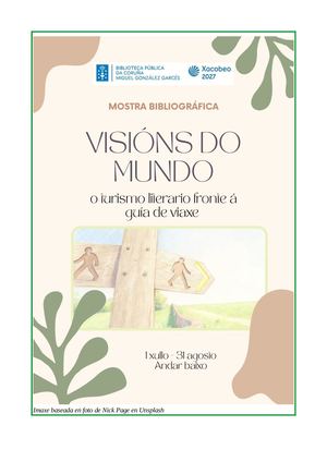 Mostra Visions do Mundo: o turismo literario fronte á guía de viaxe