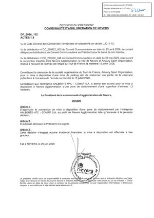 DP 2026 102 Mad Stationnement Entreprise Tourde France