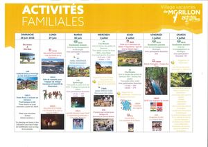 Planning Animation Du 28 Au 04 07