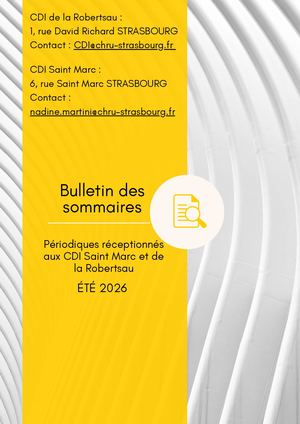 Bulletin Des Sommaires été 2026