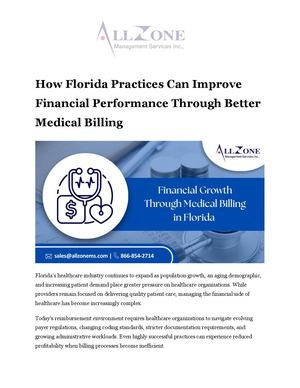 How Florida Practices Can Improve Financial Performance Through Better Medical Billing