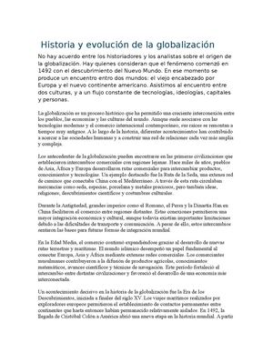 La Globalización