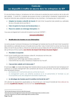 Mémento Canicule Social