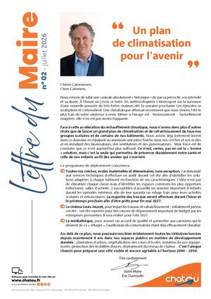 Lettre Du Maire - Juillet 2026