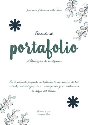 Documento A4 Portada Portafolio Sencillo Floral Verde 20260702 080537 0000
