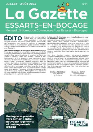 La Gazette Juillet-Août 2026