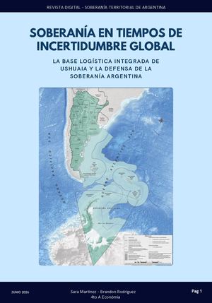 Soberanía En Tiempos De Incertidumbre Global