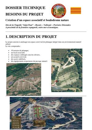 Présentation Dossier Technique besoin materiel