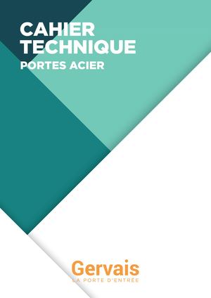 Cahier Technique Portes Acier - Gervais