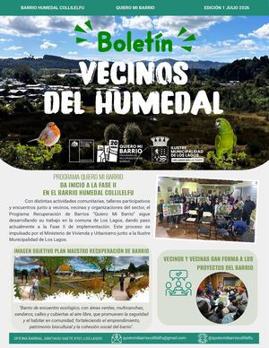 Boletín Vecinos del Humedal Edición I