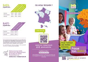 Plaquette BAFA 2026 - Lecture