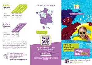 Plaquette BAFA 2026 - Piscine