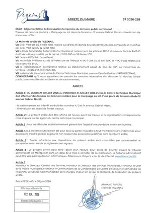 Arrêtés 02 07 2026