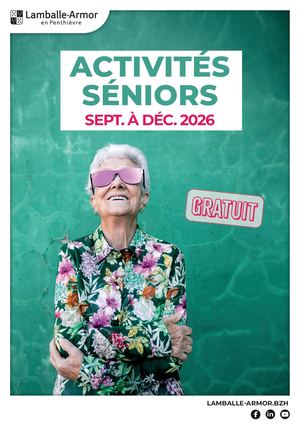 Activités séniors, sept. à déc. 2026