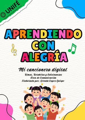 Cancionero Digital Aprendiendo Con Alegría
