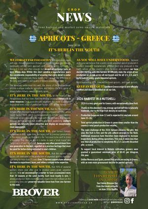 Brover Crop News Apricots Greece June 2026