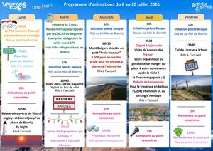 Prog 6 10 Juillet
