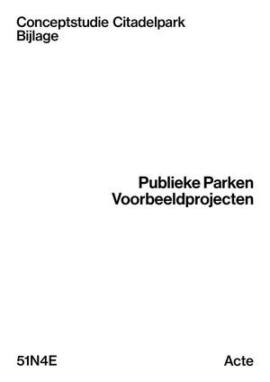 Conceptstudie Citadelpark Bijlage Referentiebundel