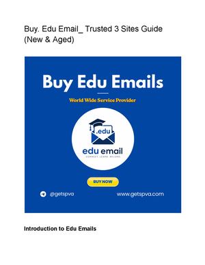 Buy Edu Email Trusted 3 Sites Guide (New & Aged)