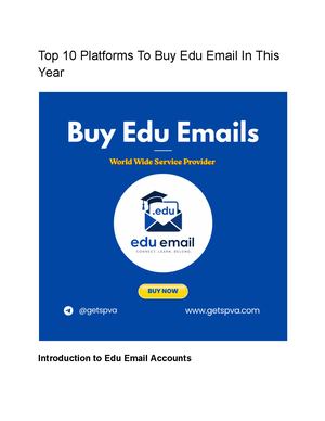 Top 10 Platforms To Buy Edu Email In This Year