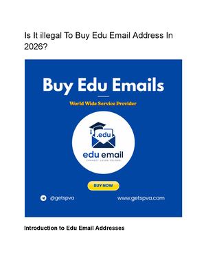 Is It Illegal To Buy Edu Email Address In 2026