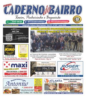 Caderno Do Bairro - Xaxim - Ed. 247 - Junho 2026