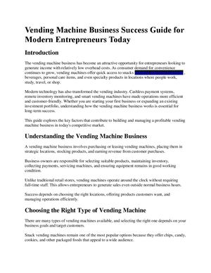 Vending Machine Business Success Guide For Modern Entrepreneurs Today (1)