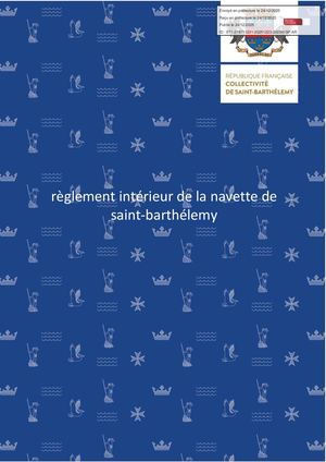 Réglement Intérieur Navette