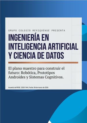 Licenciatura En Inteligencia Artificial