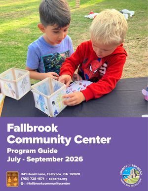 July - September 2026: Fallbrook Community Center Program Guide