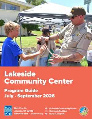July - September 2026: Lakeside Community Center Program Guide
