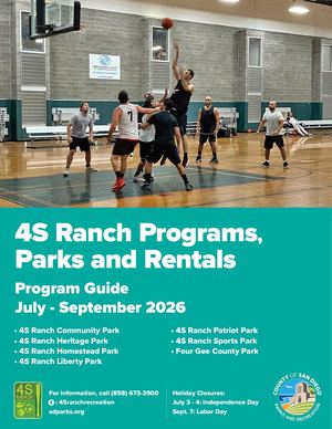July - September 2026: 4S Ranch Community Center Program Guide