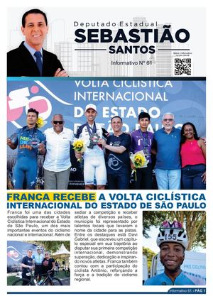 INFORMATIVO N°61 - DEPUTADO ESTADUAL SEBASTIÃO SANTOS