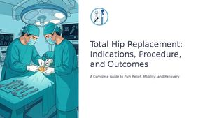 Total Hip Replacement Indications, Procedure, And Outcomes