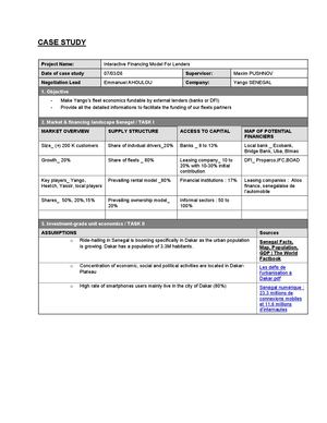 Case Study Emmanuel Ahoulou