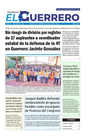 Viernes 3 de julio del 2026