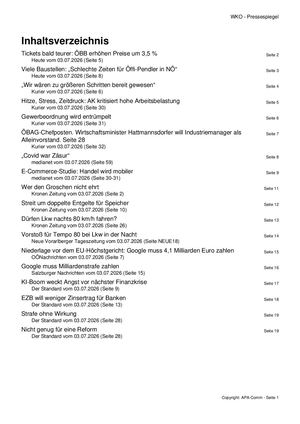 Pressespiegel 20260703